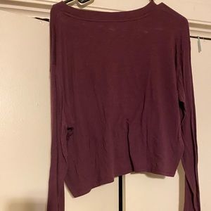 Maroon Pink crop Top
